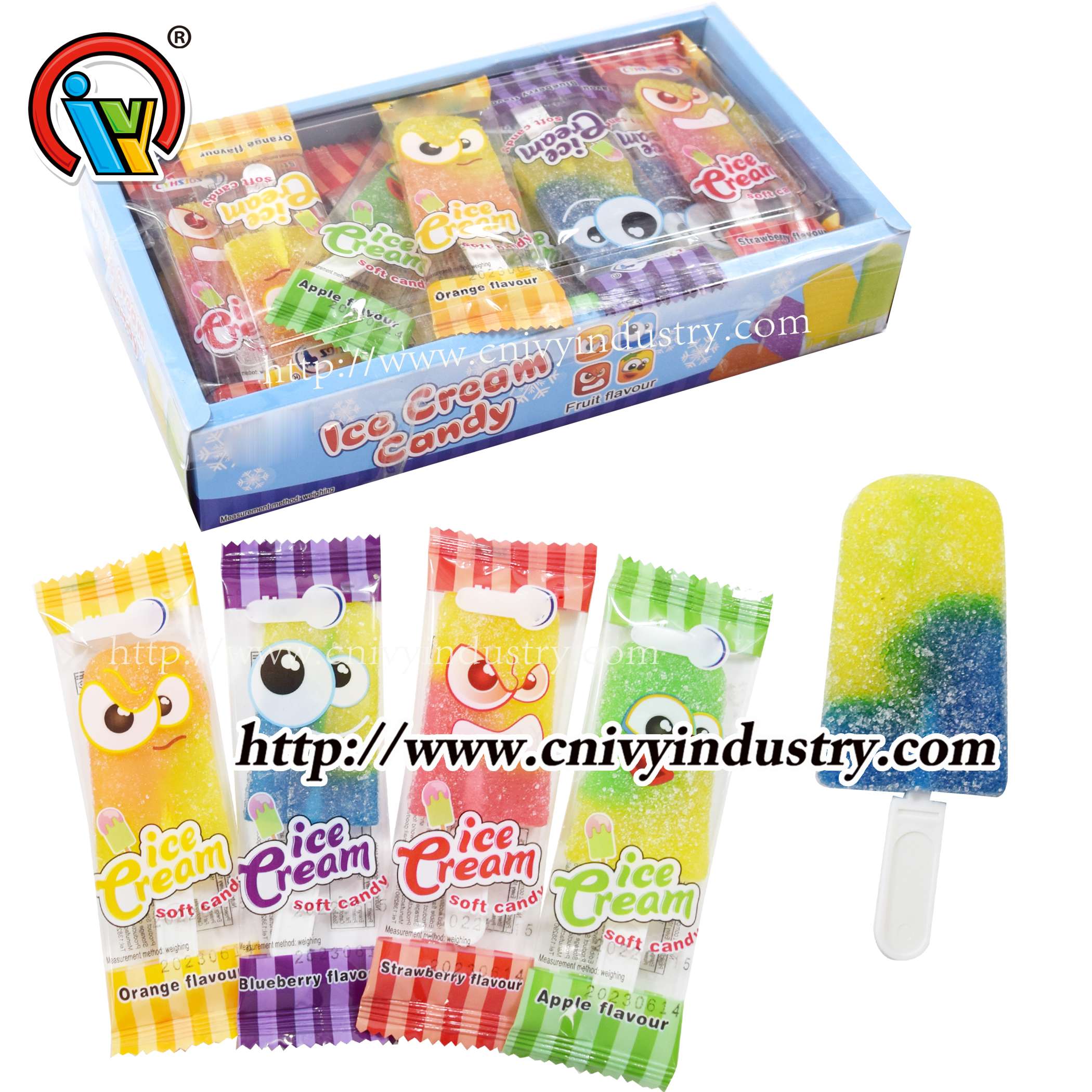 도매 할랄 아이스크림 모양의 젤리 롤리팝 캔디 달콤한 도매 할랄 아이스크림 모양의 젤리 롤리팝 캔디 달콤한