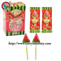 watermelon shape fluorescent lollipop candy factory